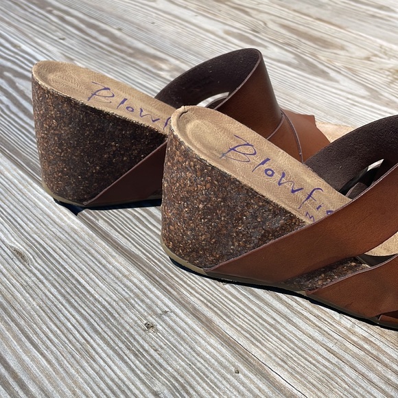 Blowfish Malibu Wedge Heels size 8.5 - Picture 5 of 8